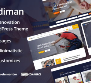 Hadiman - Handyman Renovation Services WordPress Theme